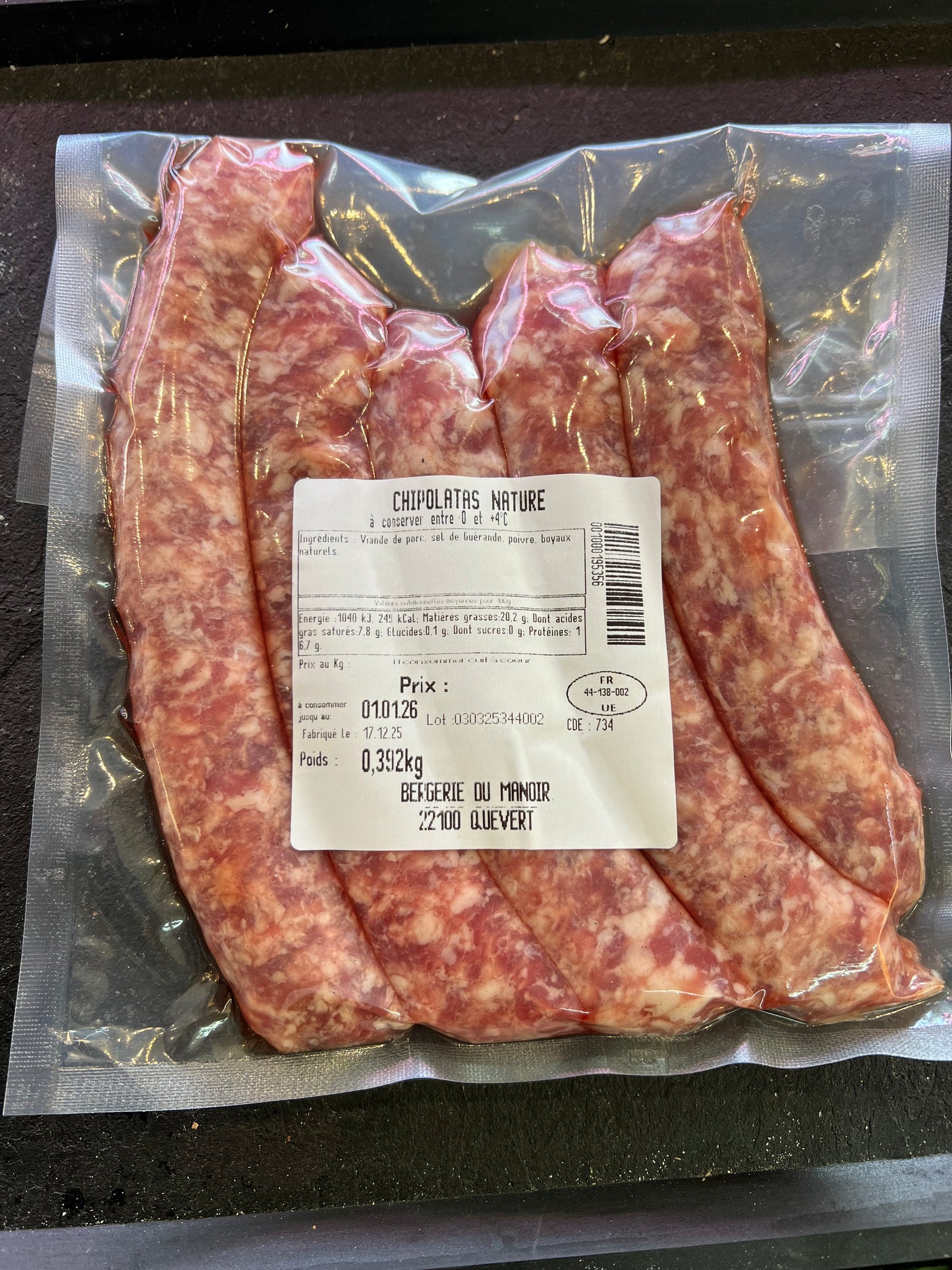 Chippolatas (prix au kilo)