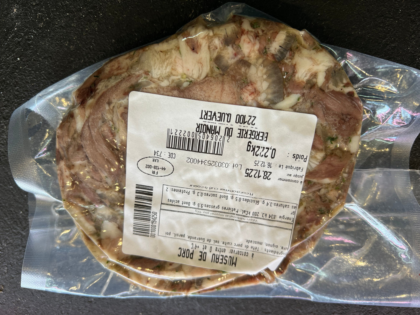 Museau de porc 5 tranches (prix au kilo)