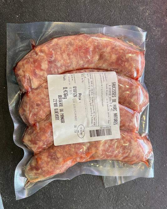 Saucisses fraîches (prix au kilo)