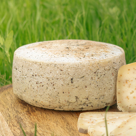 Tomme de brebis à la moutarde à l'ancienne