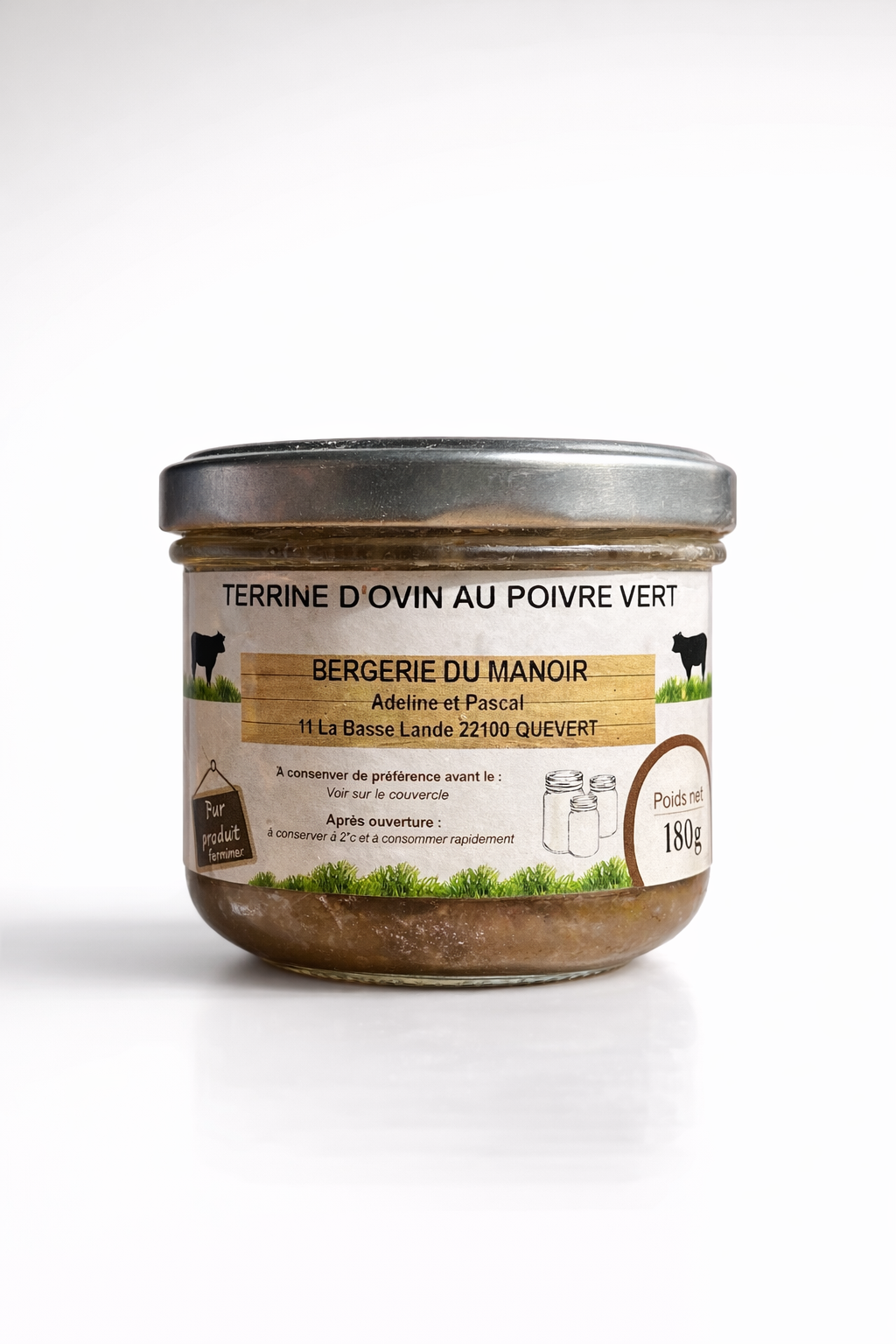 Terrine d’ovin au poivre vert