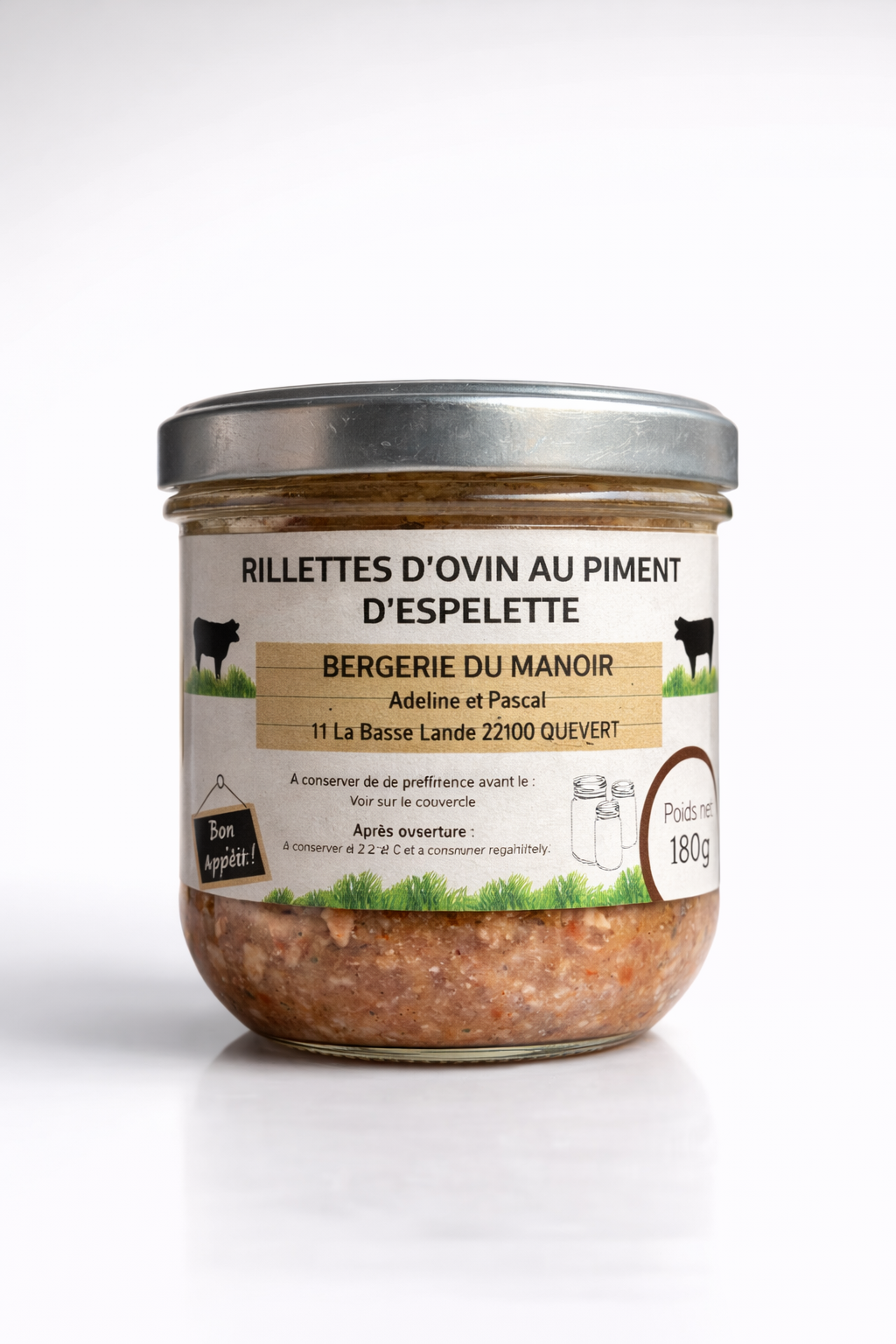Rillettes d’ovin au piment d’Espelette