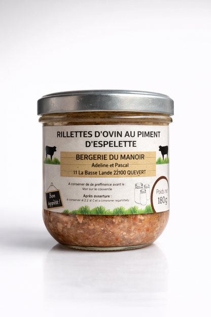 Rillettes d’ovin au piment d’Espelette